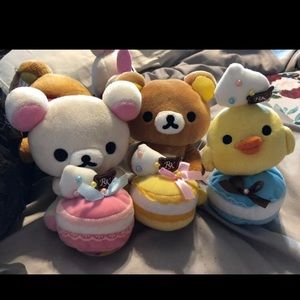 Rare rilakkuma macaron plush set